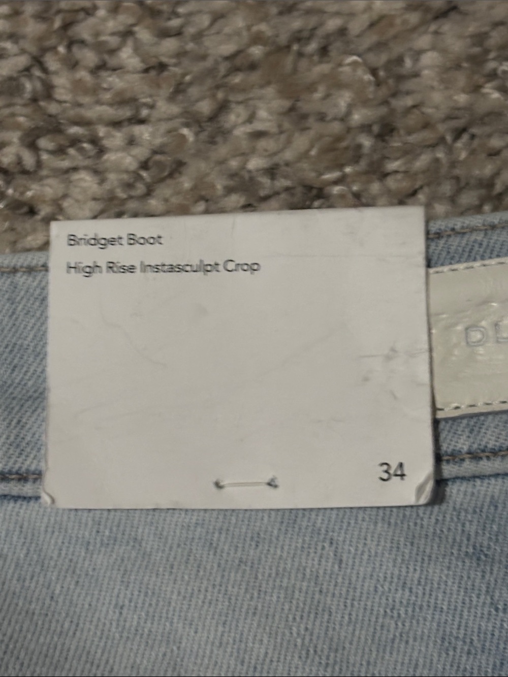 NWT DL1961 Bridget Boot High Rise Instasculpt Crop in Positano 34 - Picture 7 of 13
